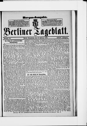 Berliner Tageblatt und Handels-Zeitung vom 16.02.1895