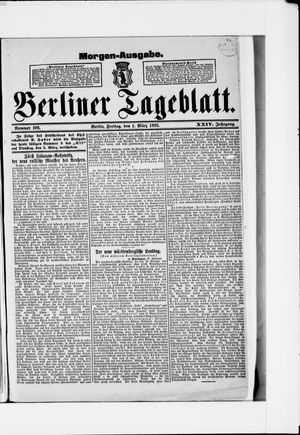 Berliner Tageblatt und Handels-Zeitung vom 01.03.1895