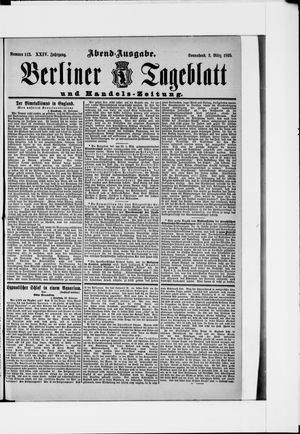 Berliner Tageblatt und Handels-Zeitung on Mar 4, 1895