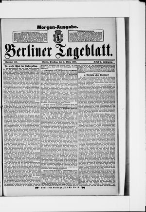 Berliner Tageblatt und Handels-Zeitung on Mar 5, 1895