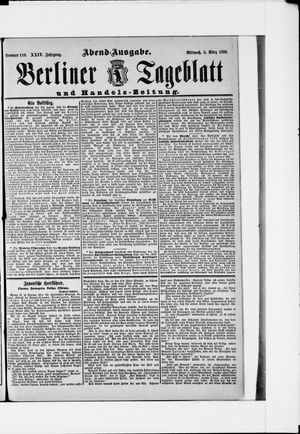 Berliner Tageblatt und Handels-Zeitung on Mar 6, 1895