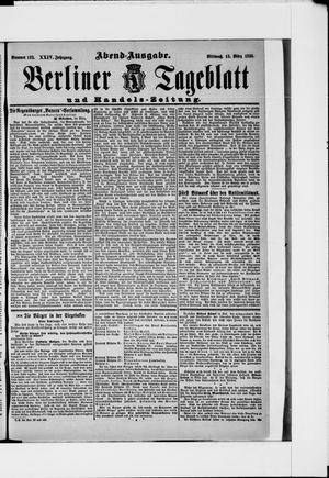 Berliner Tageblatt und Handels-Zeitung on Mar 13, 1895