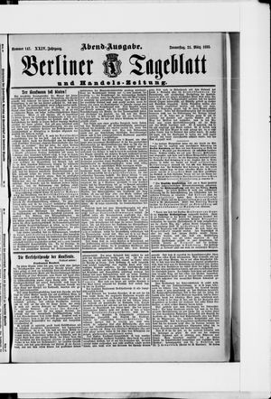 Berliner Tageblatt und Handels-Zeitung vom 21.03.1895