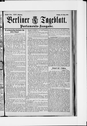 Berliner Tageblatt und Handels-Zeitung vom 26.03.1895