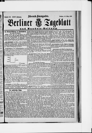 Berliner Tageblatt und Handels-Zeitung vom 26.03.1895