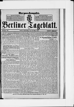 Berliner Tageblatt und Handels-Zeitung vom 28.03.1895