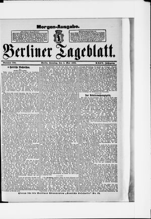 Berliner Tageblatt und Handels-Zeitung vom 05.05.1895