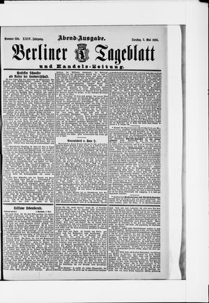 Berliner Tageblatt und Handels-Zeitung vom 07.05.1895