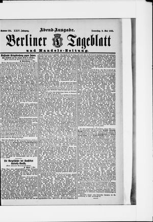 Berliner Tageblatt und Handels-Zeitung vom 09.05.1895