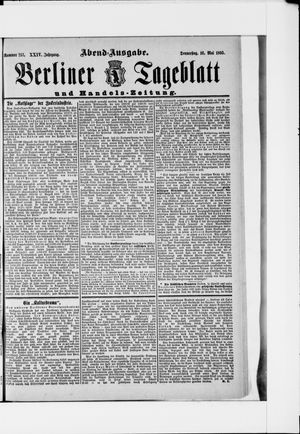 Berliner Tageblatt und Handels-Zeitung on May 16, 1895