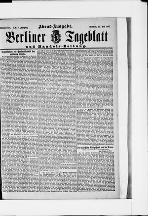 Berliner Tageblatt und Handels-Zeitung vom 22.05.1895