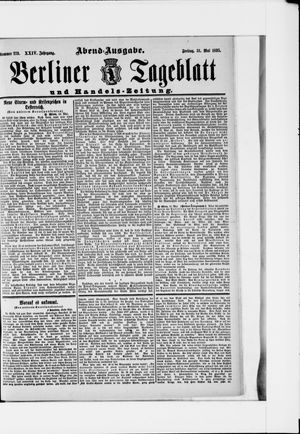 Berliner Tageblatt und Handels-Zeitung vom 31.05.1895