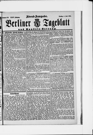 Berliner Tageblatt und Handels-Zeitung vom 04.06.1895