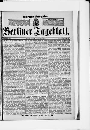 Berliner Tageblatt und Handels-Zeitung vom 07.06.1895