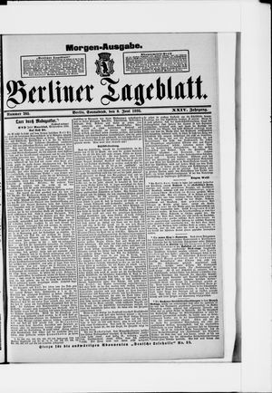 Berliner Tageblatt und Handels-Zeitung on Jun 8, 1895