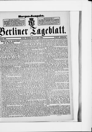Berliner Tageblatt und Handels-Zeitung vom 11.06.1895