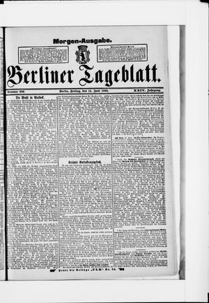 Berliner Tageblatt und Handels-Zeitung on Jun 14, 1895