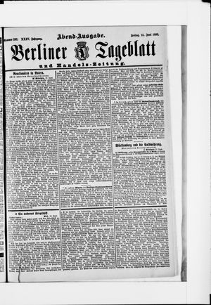 Berliner Tageblatt und Handels-Zeitung on Jun 14, 1895