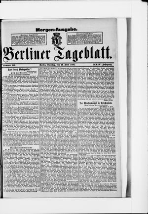 Berliner Tageblatt und Handels-Zeitung vom 18.06.1895