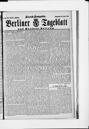 Berliner Tageblatt und Handels-Zeitung vom 22.06.1895