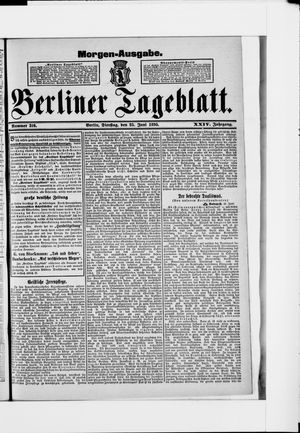 Berliner Tageblatt und Handels-Zeitung vom 25.06.1895