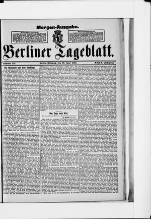 Berliner Tageblatt und Handels-Zeitung vom 26.06.1895