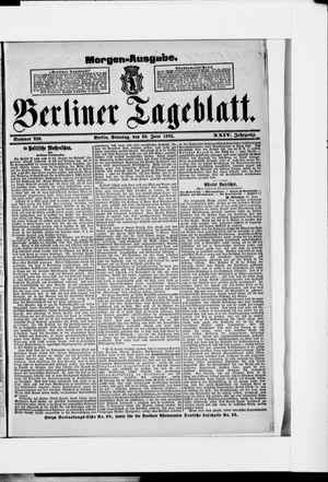 Berliner Tageblatt und Handels-Zeitung vom 30.06.1895