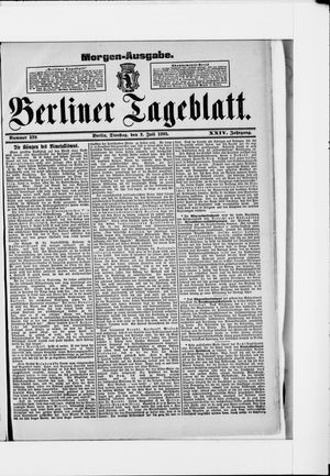 Berliner Tageblatt und Handels-Zeitung vom 02.07.1895