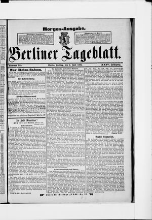 Berliner Tageblatt und Handels-Zeitung on Jul 5, 1895