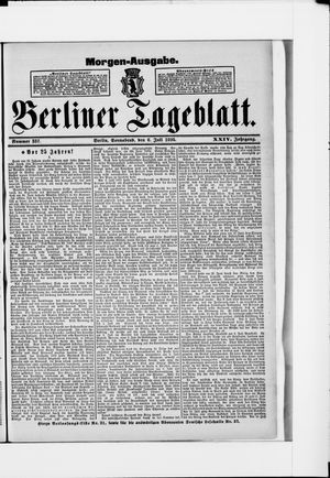 Berliner Tageblatt und Handels-Zeitung on Jul 6, 1895