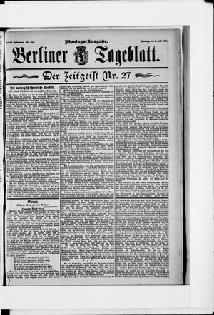 Berliner Tageblatt und Handels-Zeitung vom 08.07.1895