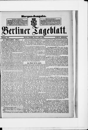 Berliner Tageblatt und Handels-Zeitung vom 09.07.1895