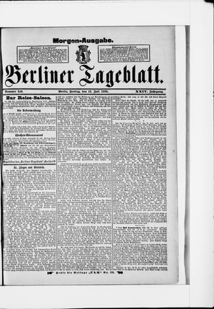 Berliner Tageblatt und Handels-Zeitung vom 12.07.1895