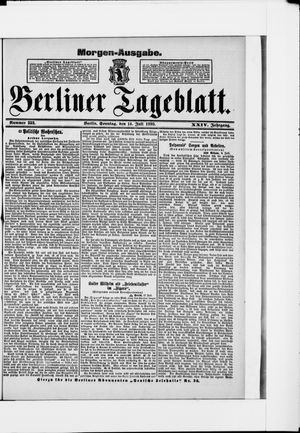 Berliner Tageblatt und Handels-Zeitung vom 14.07.1895