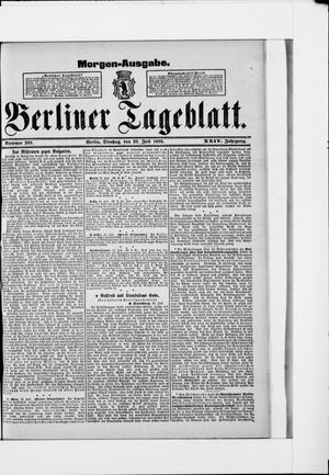 Berliner Tageblatt und Handels-Zeitung vom 23.07.1895