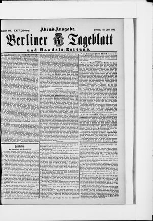 Berliner Tageblatt und Handels-Zeitung vom 23.07.1895