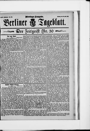 Berliner Tageblatt und Handels-Zeitung vom 29.07.1895