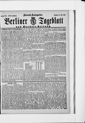 Berliner Tageblatt und Handels-Zeitung vom 30.07.1895