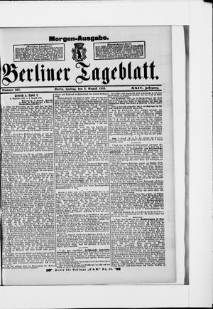 Berliner Tageblatt und Handels-Zeitung vom 02.08.1895