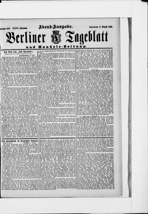 Berliner Tageblatt und Handels-Zeitung vom 03.08.1895