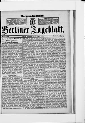 Berliner Tageblatt und Handels-Zeitung vom 07.08.1895