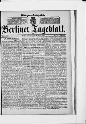 Berliner Tageblatt und Handels-Zeitung vom 08.08.1895