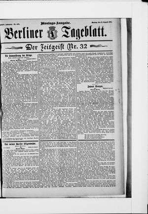 Berliner Tageblatt und Handels-Zeitung vom 12.08.1895