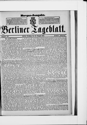 Berliner Tageblatt und Handels-Zeitung vom 13.08.1895