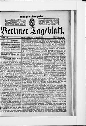 Berliner Tageblatt und Handels-Zeitung vom 20.08.1895