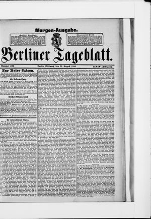 Berliner Tageblatt und Handels-Zeitung vom 21.08.1895