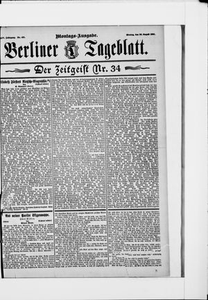 Berliner Tageblatt und Handels-Zeitung vom 26.08.1895