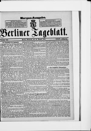 Berliner Tageblatt und Handels-Zeitung vom 28.08.1895
