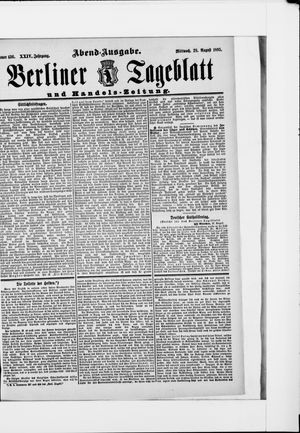 Berliner Tageblatt und Handels-Zeitung vom 28.08.1895