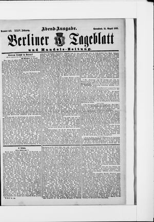 Berliner Tageblatt und Handels-Zeitung vom 31.08.1895